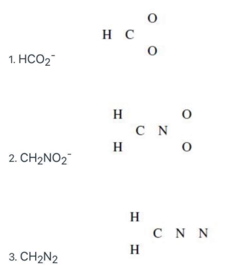 write the lewis structure of the molecule including the resonance forms, and the formal charges. the...