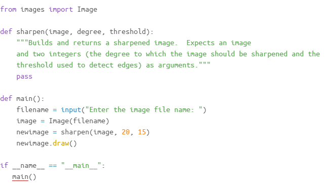 The edge-detection function described in this chapter returns a black-and-white image. Think of a...