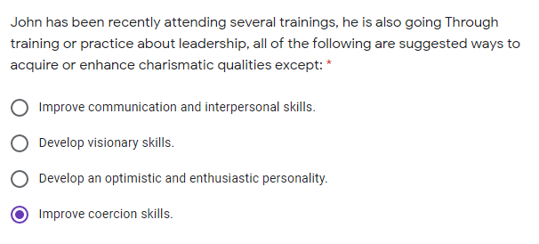 John has been recently attending several trainings, he is also going through training or practice...