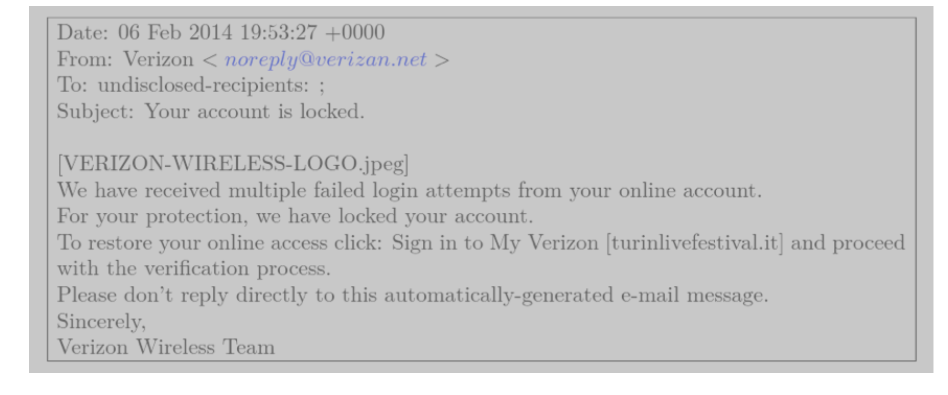 The following screenshot is an email shown with an abbreviated header. Are there any deceptive...