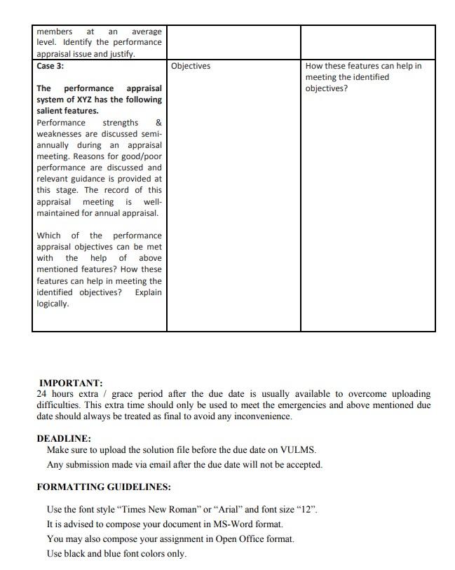 Human Resour ce Management (MGT501) Assignment 01 Marks: 10 (3 +3+4) Due Date: August 2, 2021...-2