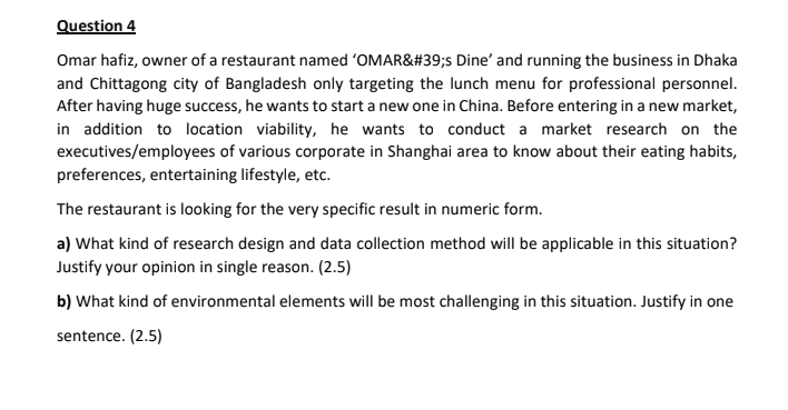mar hafiz, owner of a restaurant named 'OMAR's Dine' and running the business in Dhaka and...'s Dine and running the business in Dhaka
and Chittagong city of