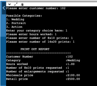 C++ Coding Assignment: While-loops Today we are going to create a program for my photography...