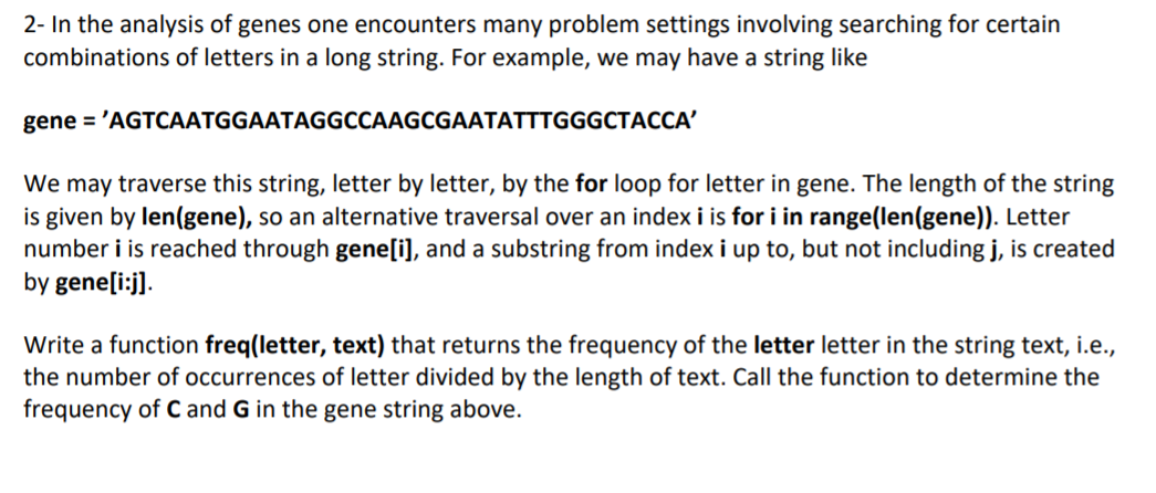 In the analysis of genes one encounters many problem settings involving searching for certain...