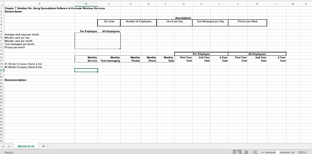 software skills: Spreadsheet formulas, formattingBusiness skills: Analyzing telecommunications...