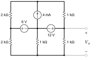 Find Vo in the circuit in figure using superposition.  SOLUTION 1 answer below » Find Vo in the...