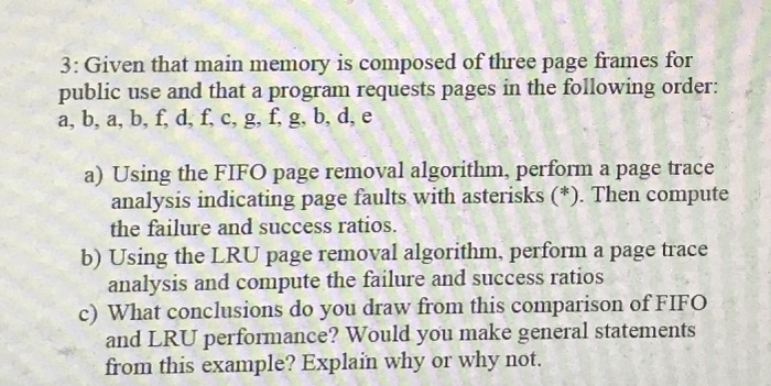 1: Explain the function of the Page Map Table in the memory allocation schemes described in this...-3