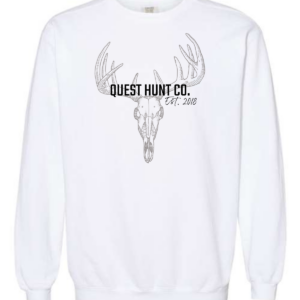 White/Antlers – Crewneck Sweatshirt