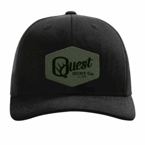 Black/Loden Leather Patch – Richardson 112 Trucker Hat