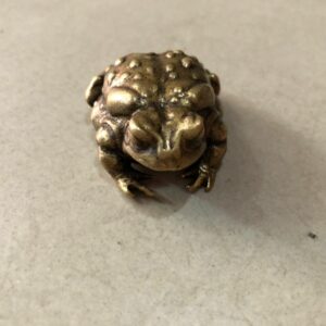 Brass Toad Ornament Vintage Copper Cast Gold Toad Household 1