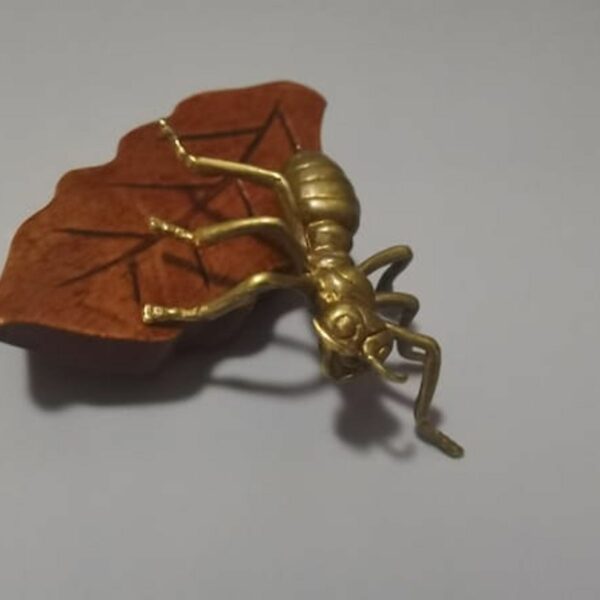 Brass Ant Statue Animal Sculpture Feng Shui Fortune 3