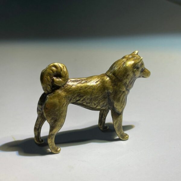 Distressed solid copper zodiac dog pure copper ornaments 0