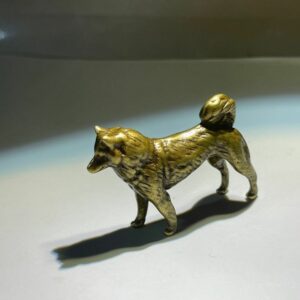 Distressed solid copper zodiac dog pure copper ornaments 3