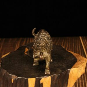 Alloy Lucky Bull Chinese Antiques Vintage and Dilapidated 6