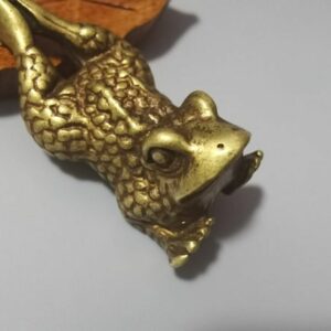Frog Statue Antique Brass Animal Statue Home Living Room 7