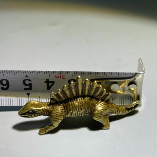 Mini Bronze Dinosaur Pangolin Animal Ornament Solid Brass 1