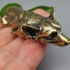 Welsh corgi statue brass prosperous puppy table top ornament 9