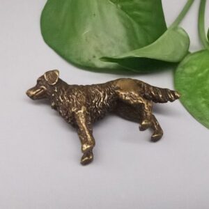 Zodiac snake gold ingot brass keychain pendant hand toy 6