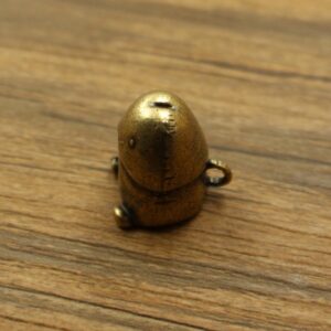 Brass metal cartoon mushroom head cute car keychain pendant 2