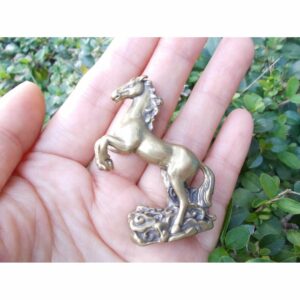 Vintage style brass horse Statues Small 1