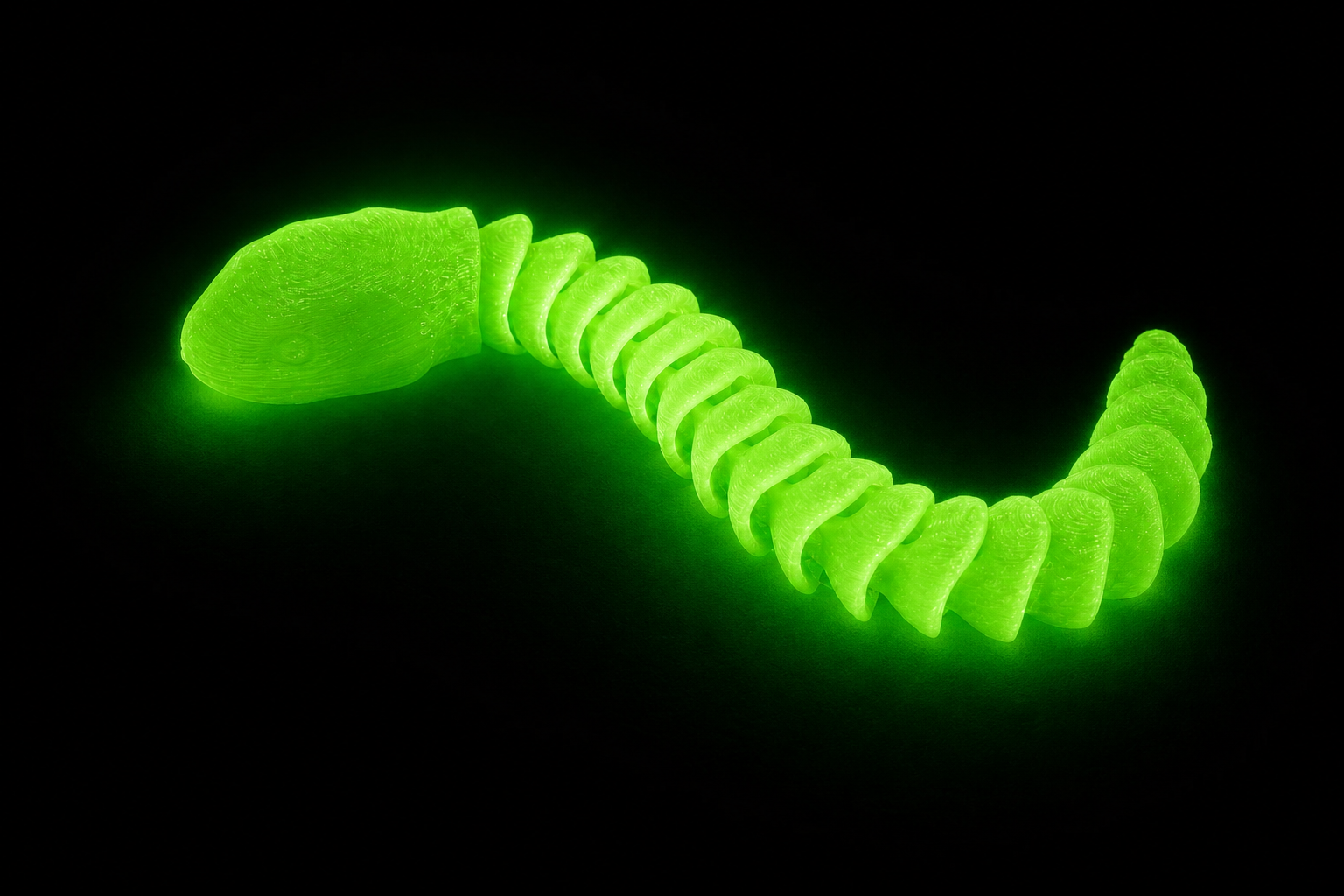 Flexi Snake — Glow Green
