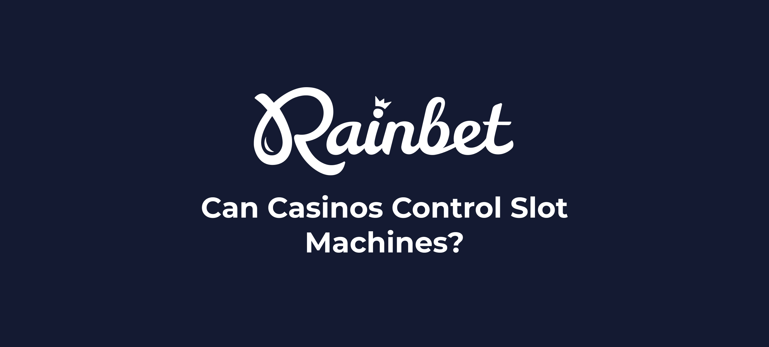 Can casinos control slot machines thumbnail