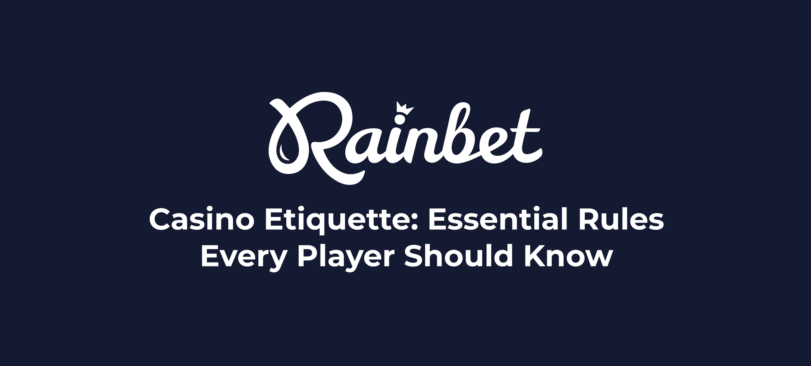 Casino etiquette thumbnail