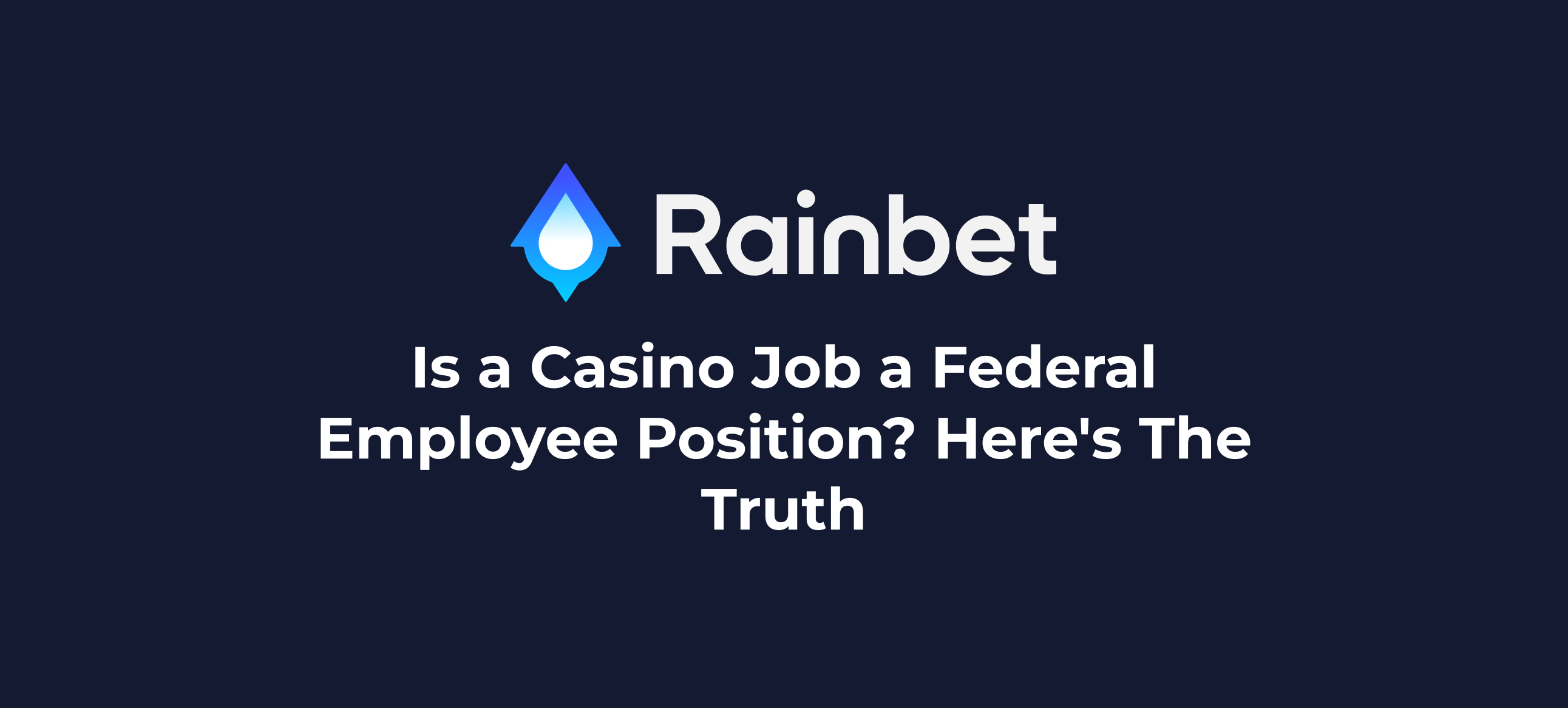 Is a casino job a federal employee position thumbnail