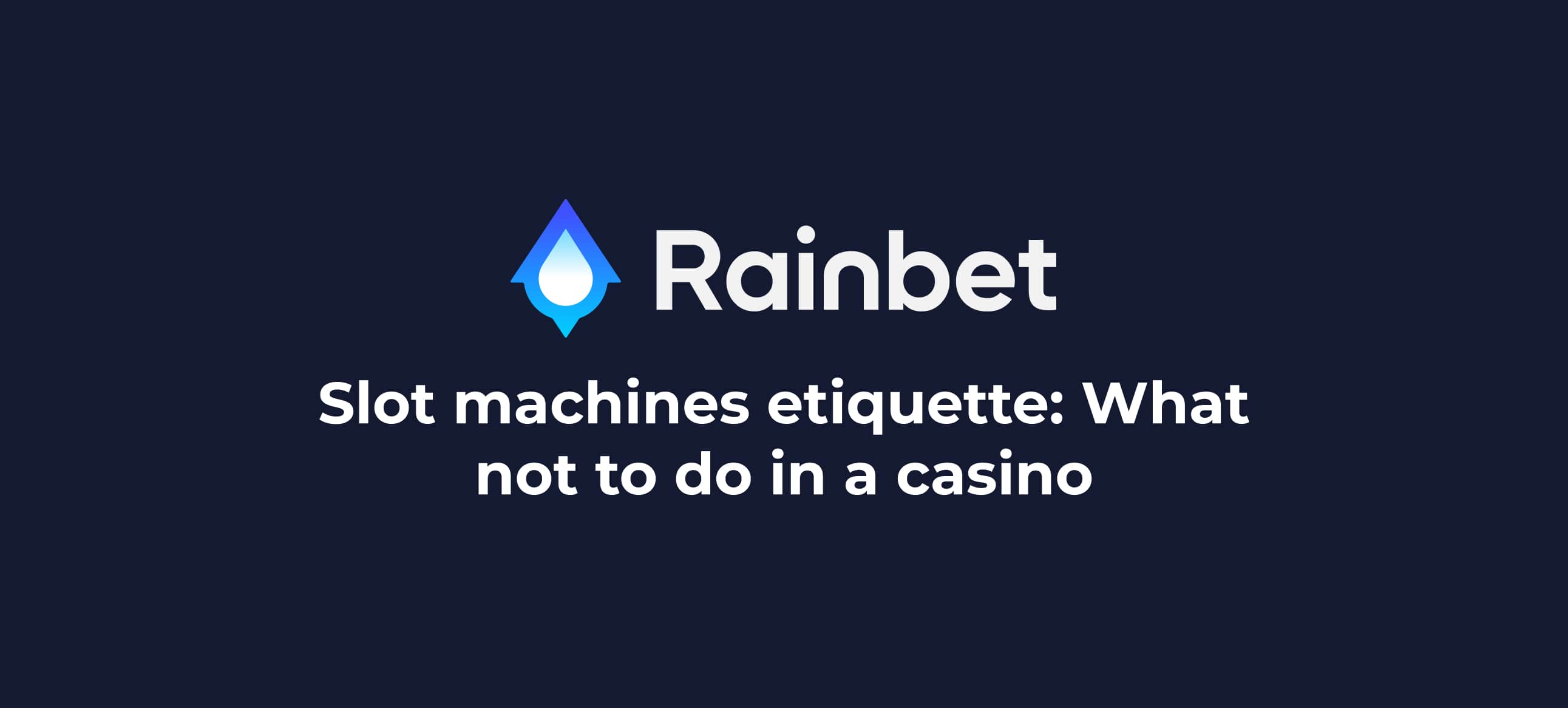 Slot machine etiquette thumbnail
