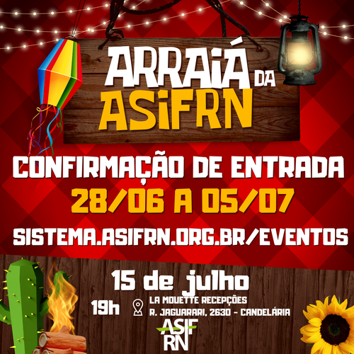 Arraiá Junino Festa de São João Vermelho Xadrez Post para Instagram (1).png