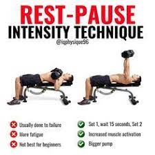 rest pause sets 3 day split