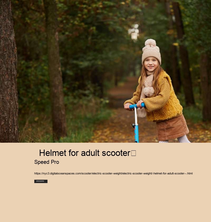   Helmet for adult scooter	 