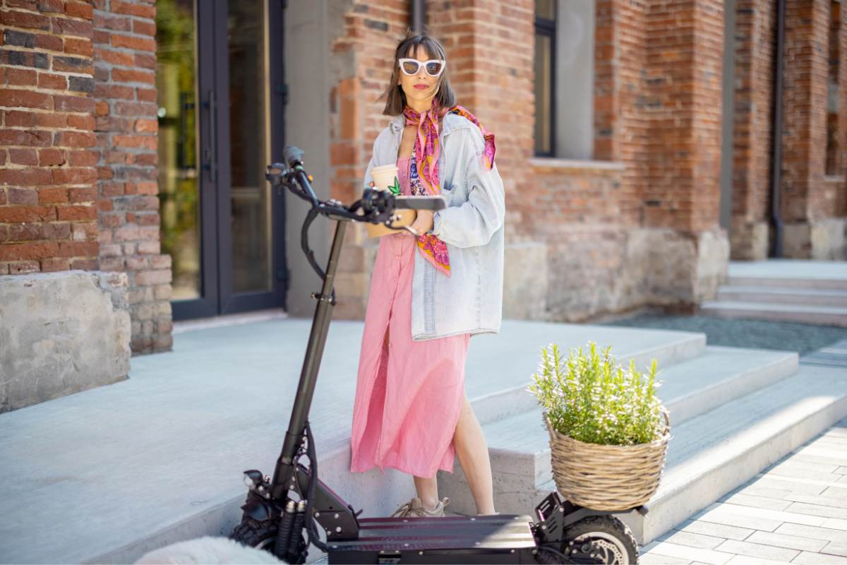   Helmet with visor for electric scooter         