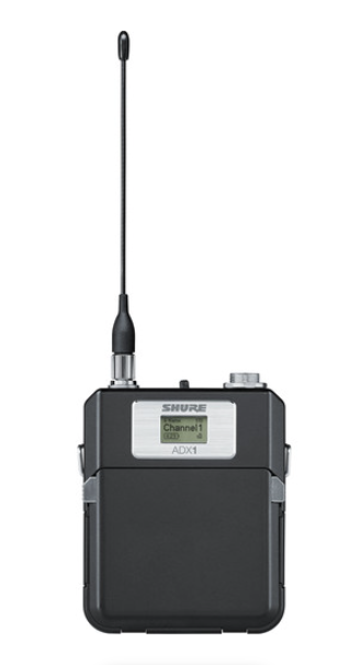 Shure ADX1 Transmissor sem fio Digital Bodypack com TA4M (G57: 470 a 608 MHz)