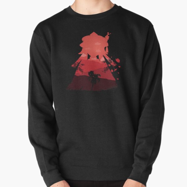 Genshin Sweatshirts – Genshin Hu Tao – Illusion Black Pullover Sweatshirt Rb1109 - Genshin Stores