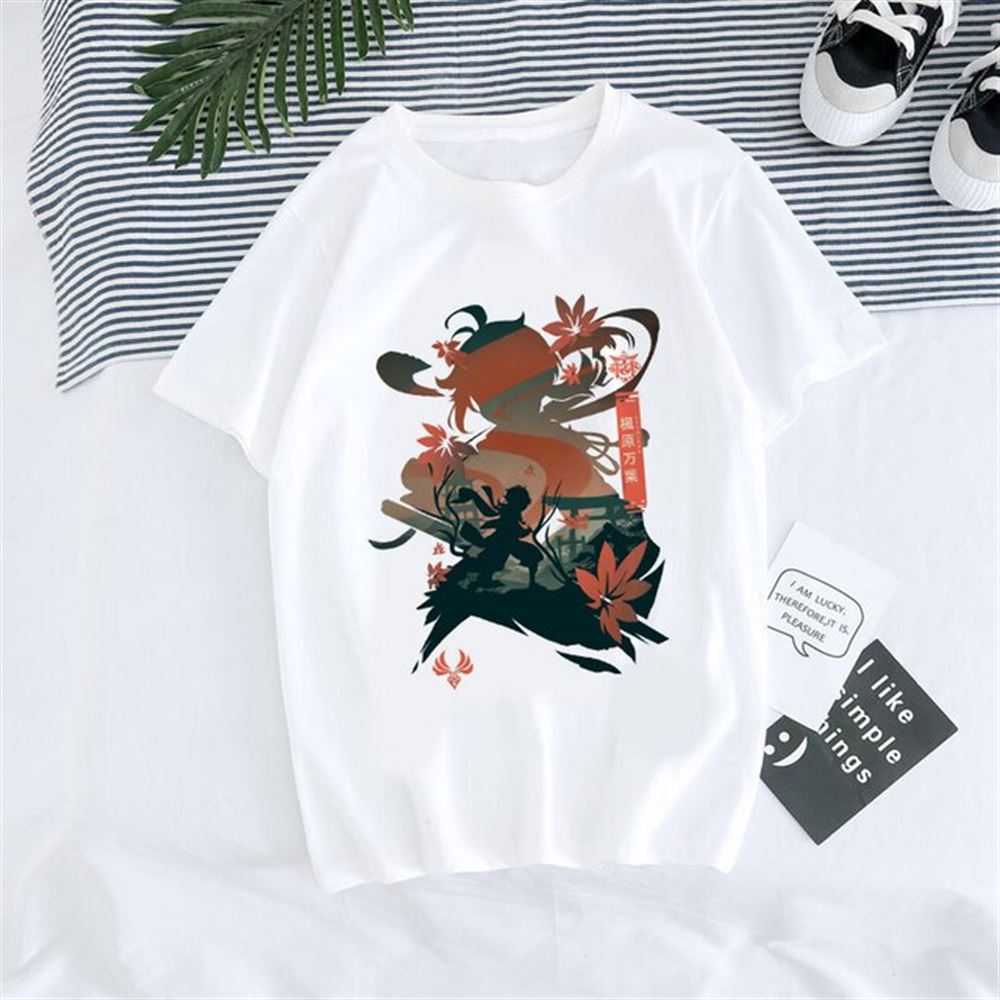 Genshin-t-shirts-venti-shadow-summer-harajuku-t-shirt - Full Size To 5xl