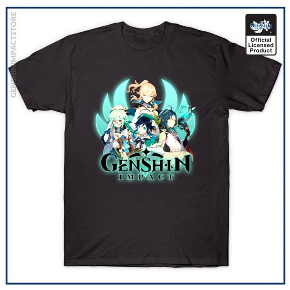 Genshin-t-shirt-anemo-characters - Full Size To 5xl