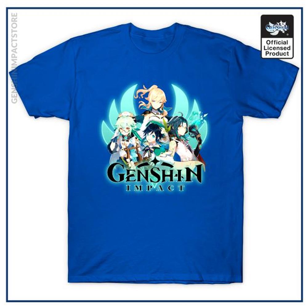 Genshin-t-shirt-anemo-characters - Full Size To 5xl