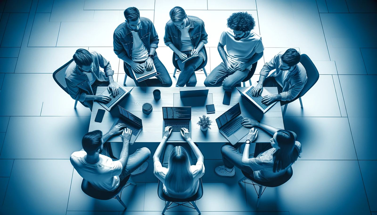 Agile team engaged in a sprint retrospective