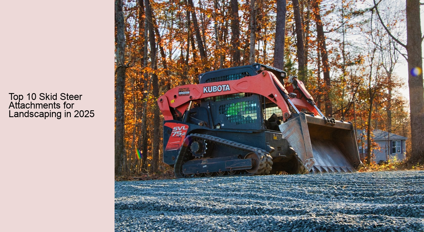 Top 10 Skid Steer Attachments for Landscaping in 2025