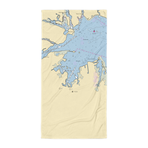 B and E Marine (Holtsville, NY) NOAA Chart Towel