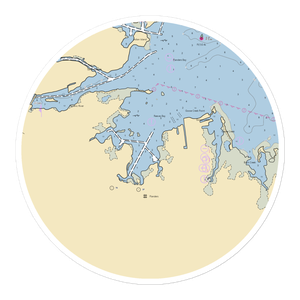 B and E Marine (Holtsville, NY) NOAA Chart Sticker