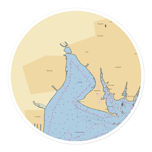 Colonial Shores Resort & Marina (Holtsville, NY) NOAA Chart Sticker