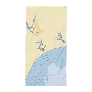 Strong's Marine: Mattituck Bay (Holtsville, NY) NOAA Chart Towel