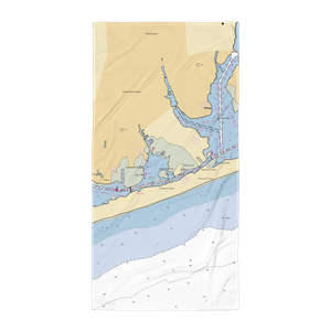 Westhampton Beach Village Marina (Holtsville, NY) NOAA Chart Towel