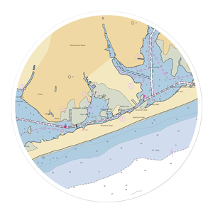 Westhampton Beach Village Marina (Holtsville, NY) NOAA Chart Sticker