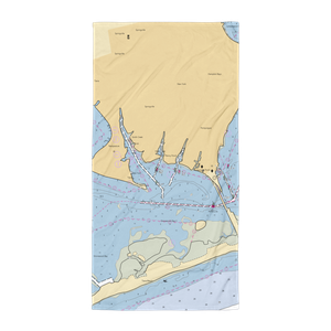 Hampton Bays Yacht Club (Holtsville, NY) NOAA Chart Towel