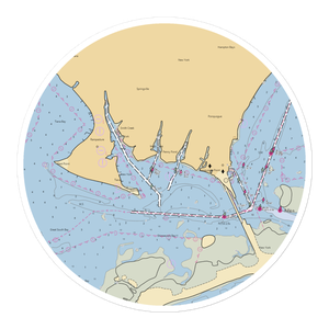 Hampton Bays Yacht Club (Holtsville, NY) NOAA Chart Sticker