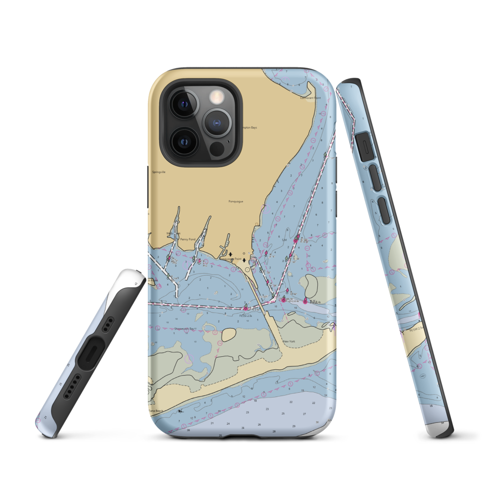 Baywatch Motel & Marina (Holtsville, NY) NOAA Chart  Tough iPhone Case iPhone 12 Pro model shown