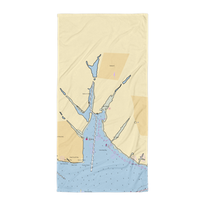 Remsenburg Marina (Holtsville, NY) NOAA Chart Towel